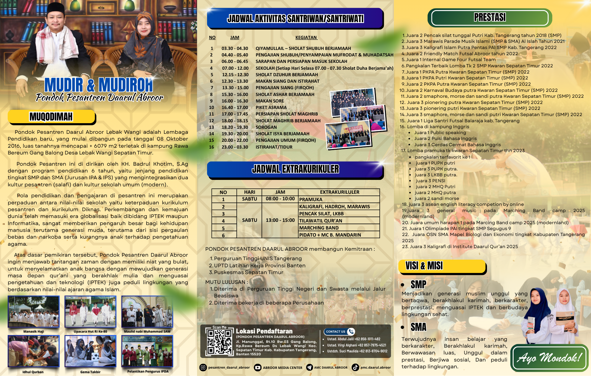 BROSUR PENDAFTARAN TAHUN AJARAN 2026-2027